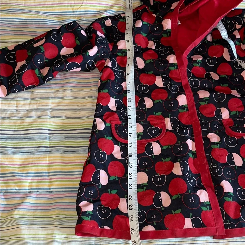 Gymboree Red and Black Apple Print‎ Raincoat